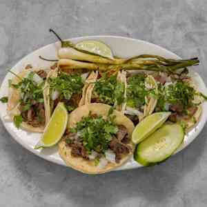 Birria tacos and rice plate near Manhattan NY