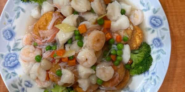 SF2. Seafood Tofu with Egg Tofu