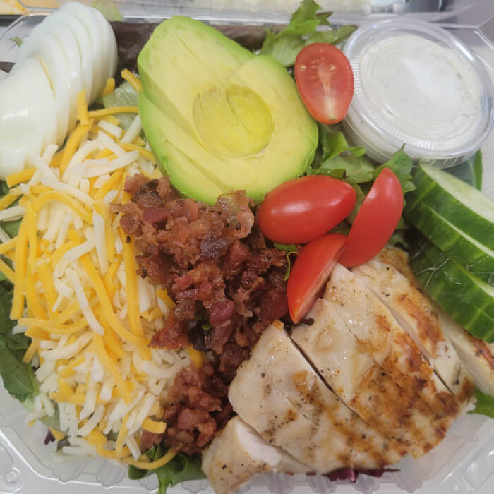 Cobb Salad and Spicy Chicken Breast sandwich near Sunnydale SF