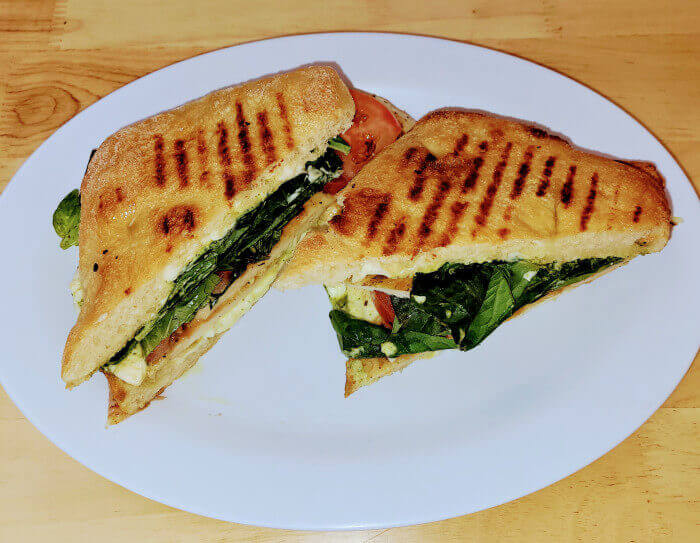 Chicken Panini with pesto near Crocker SF