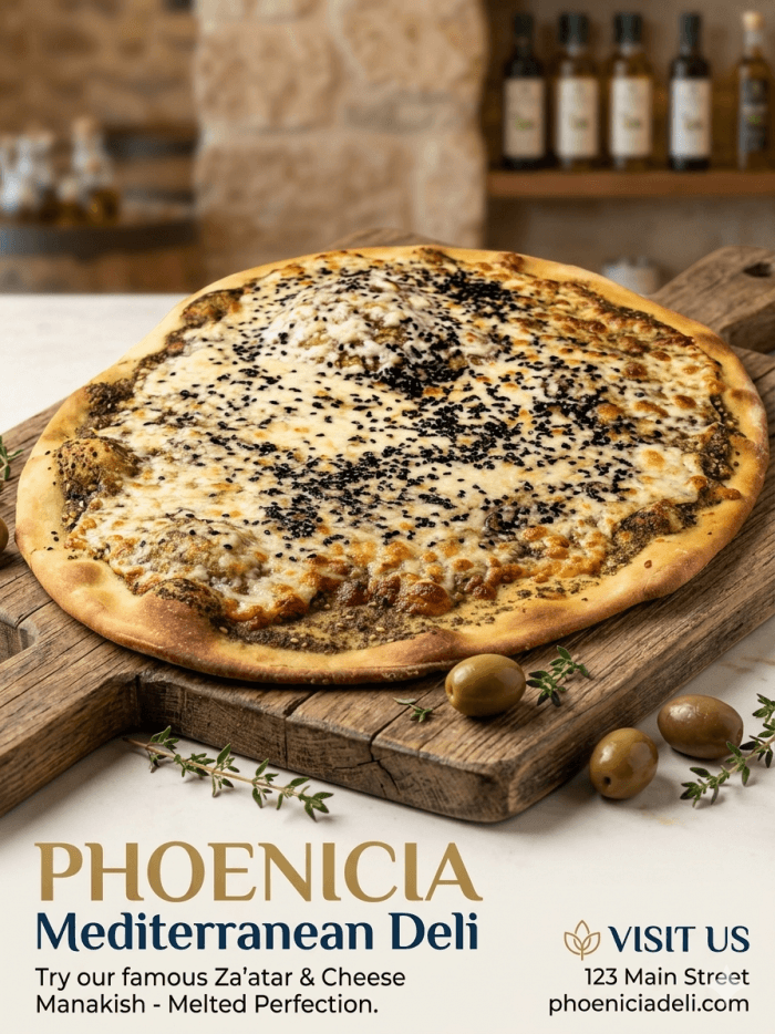 Zaatar and Cheese Pie Large