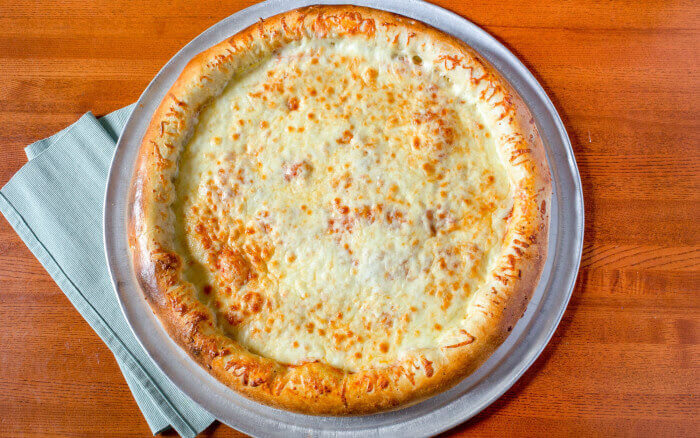 Cheese‑filled stuffed crust pizza near Woodmere