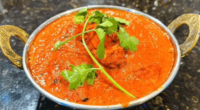 Butter Chicken at Indian restaurant in Beaumont TX