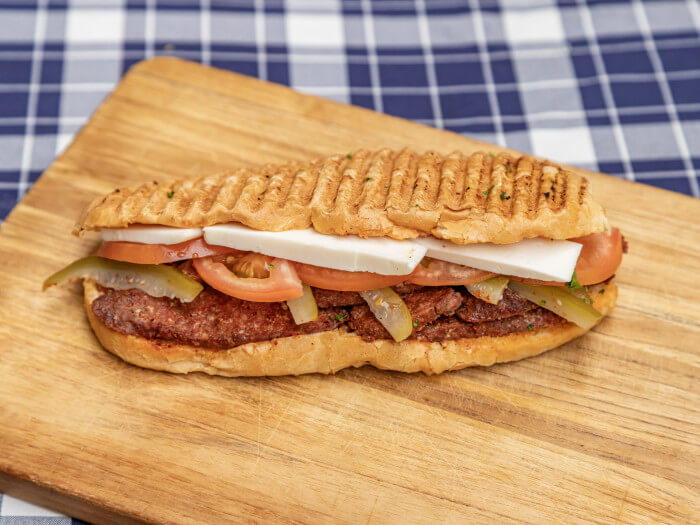 Soujouk Sandwich with Cheese