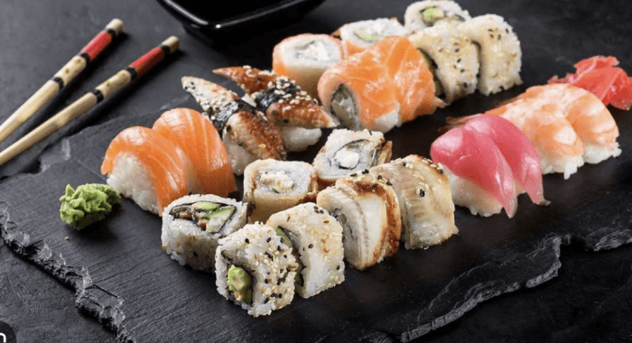 A sushi plate