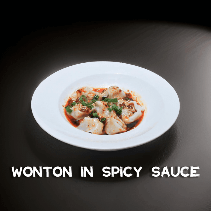 Spicy wontons near Sharpstown Houston TX.