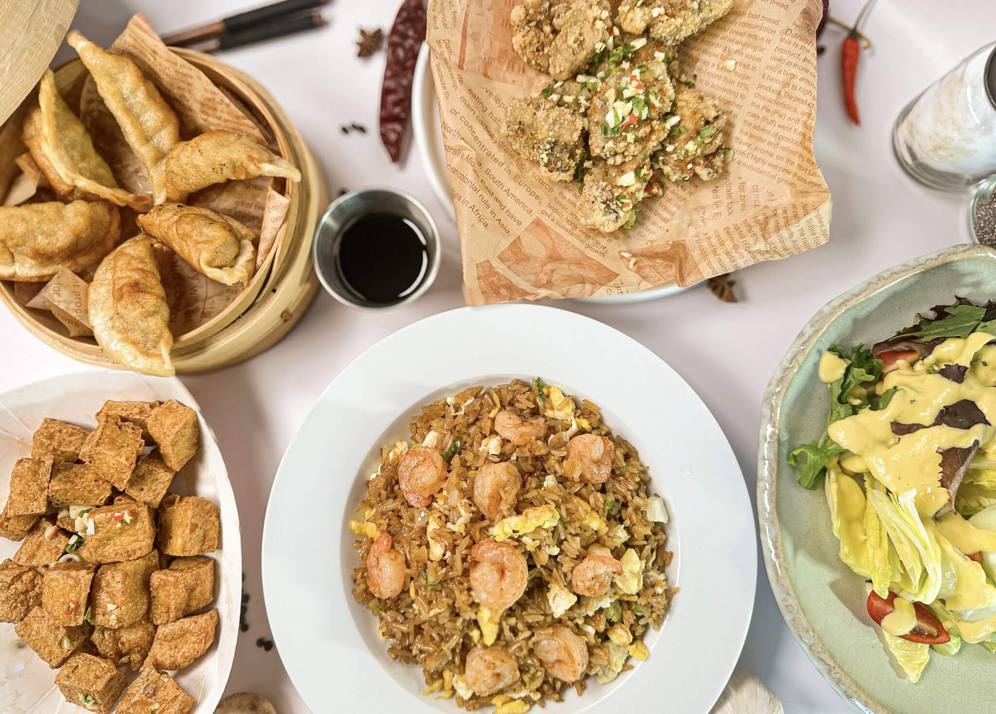 Spicy tonkotsu ramen and fried rice served near Sharpstown Houston TX.
