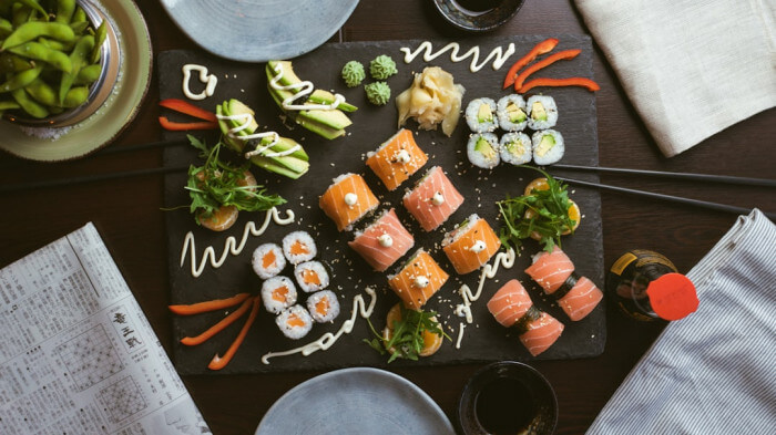 Sushi plate