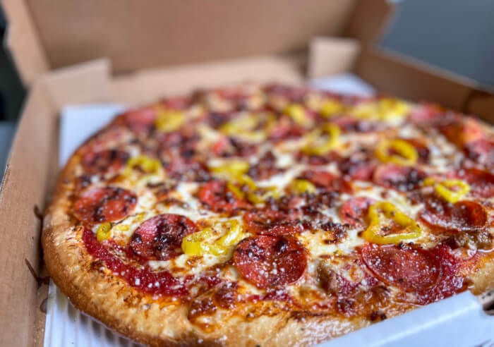 Spicy ranch Brr Pizza from Ghost Kitchen Pizza in Newport