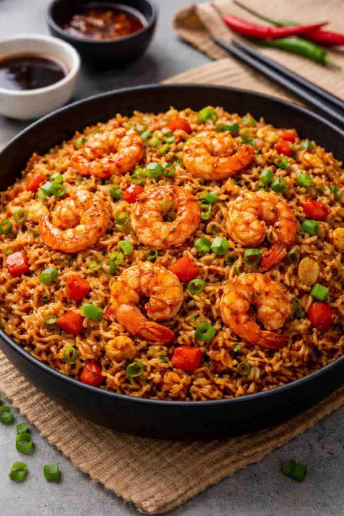 Manchurian Shrimp Fried Rice